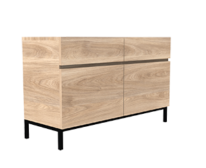 drawer metal leg side